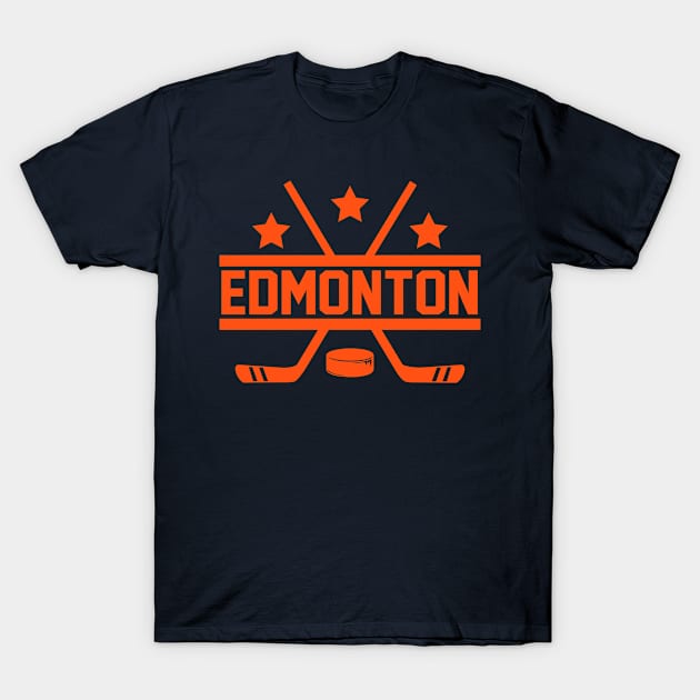 Edmonton Hockey T-Shirt by CasualGraphic